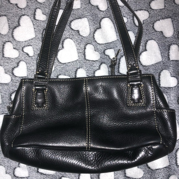 Fossil Bags Fossil Black Leather Shoulder Bag Poshmark